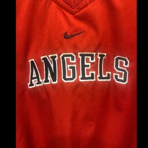 Angels Nike v-neck windbreaker.